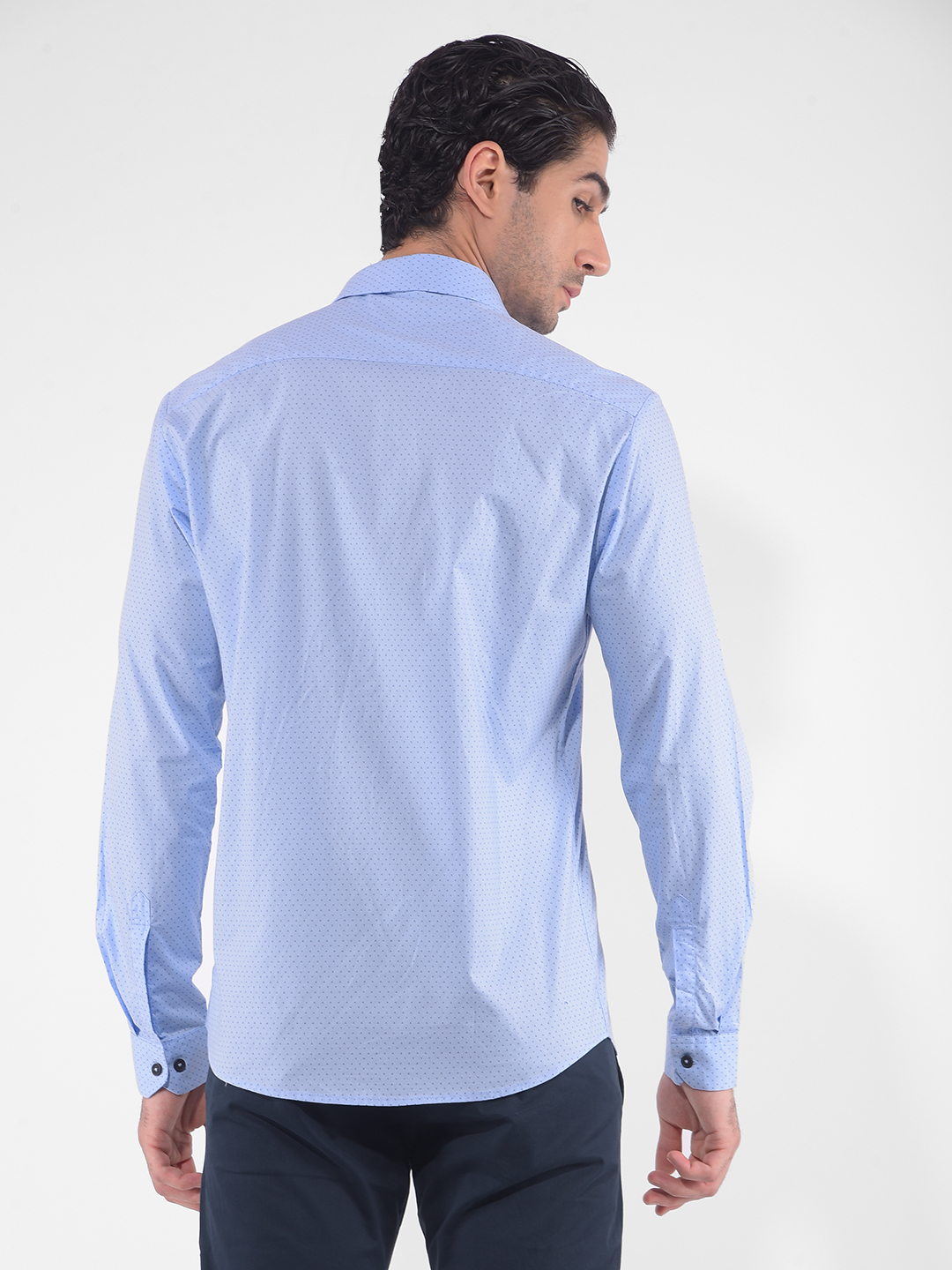 Numero Uno Men Checkered Blue Shirt